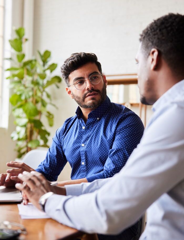 association members discussing mental health challenges