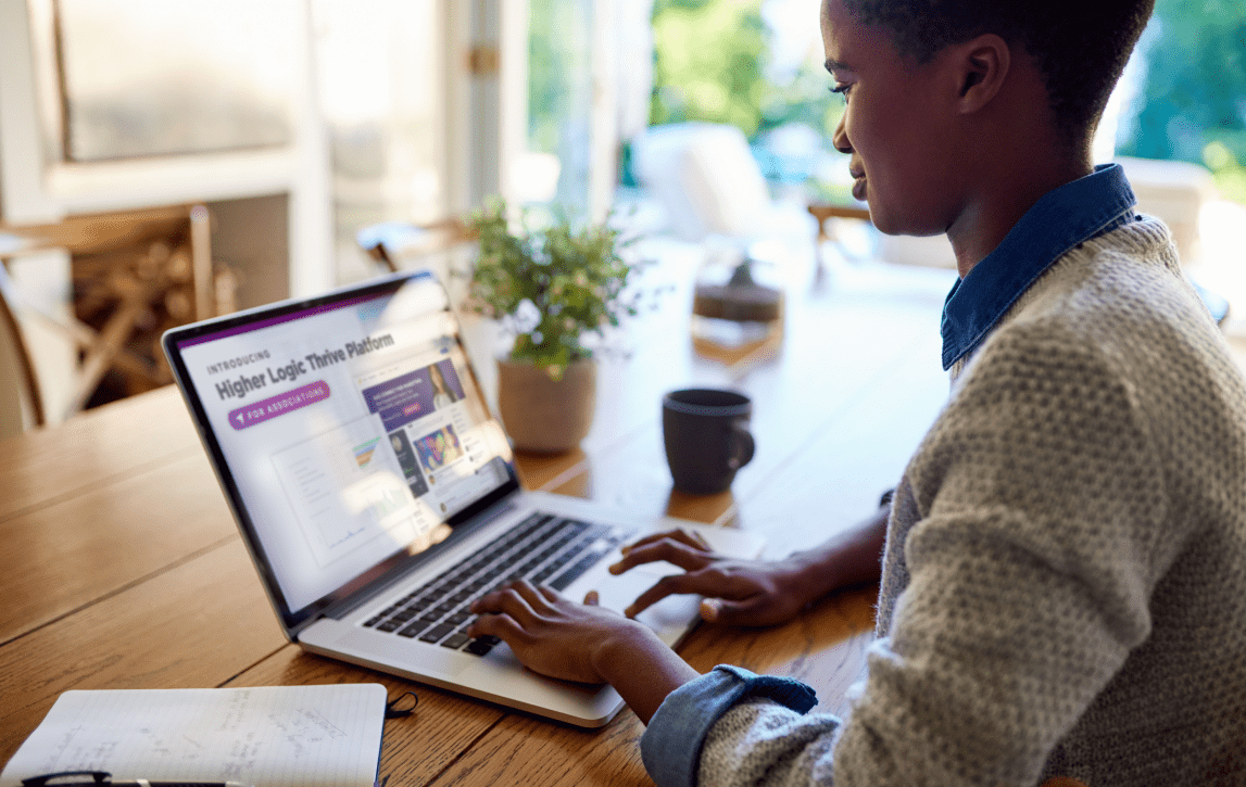 person using a laptop